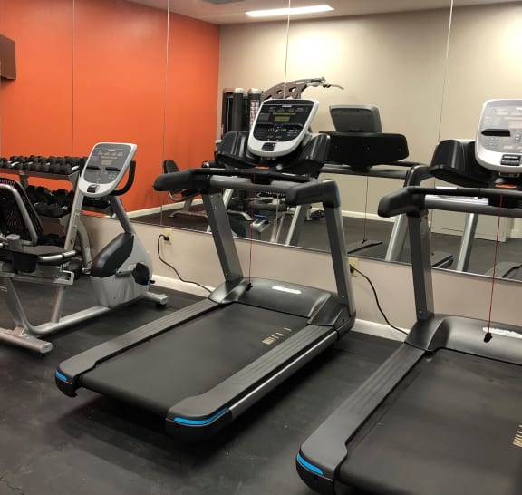 Fitness center treadmills, Louis E. Brown Apartments, St. Croix, VI