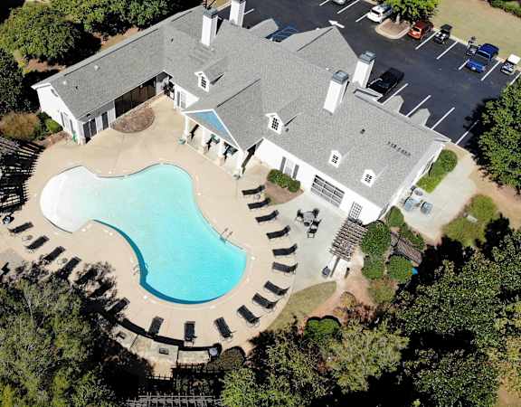Aerial View of Pool located at Walden Oaks in Anderson, SC 29625