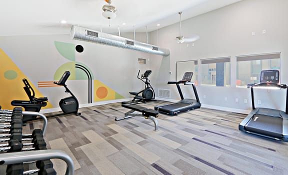 the gym at Spring Meadow Apartments, Glendale, AZ
