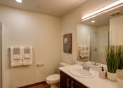Thumbnail 9 of 31 - Bathroom area at Commons at Sylvan Canyon Apartments, Portland, OR
