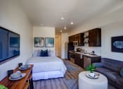 Thumbnail 4 of 31 - Living and bedroom studio at Commons at Sylvan Canyon Apartments, Oregon