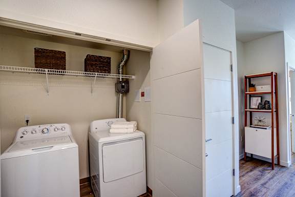 Washer and Dryer at Commons at Sylvan Canyon Apartments, Portland, Oregon