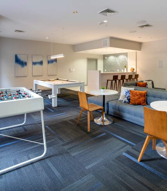 Resident lounge at The Montgomery Apartments in Bethesda MD