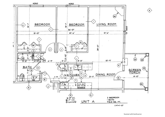 2 bd 1 ba Unit A