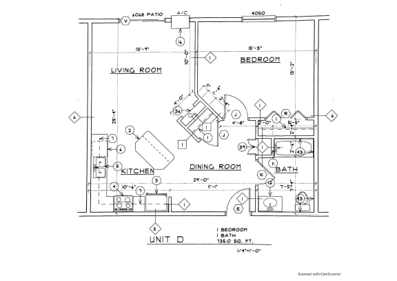 1 bd 1 ba Unit D