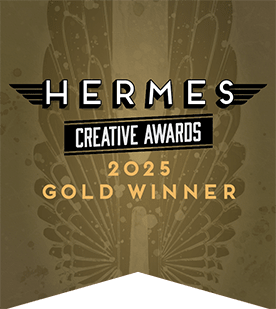 A Hermes Creative Award for a gold winner in 2025