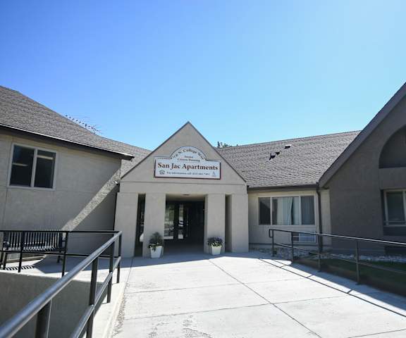 the front entrance of the law enforcement building
