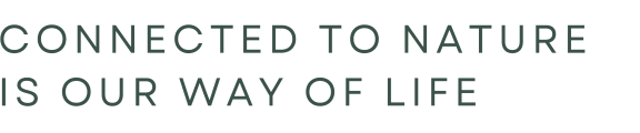 the connected to nature is our way of life logo