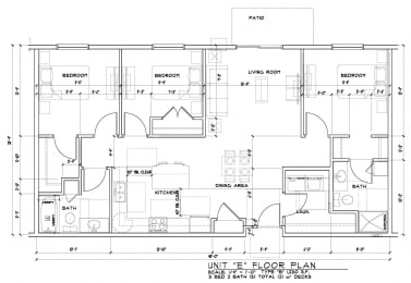  Floor Plan 3 Bedroom 2 Bathroom