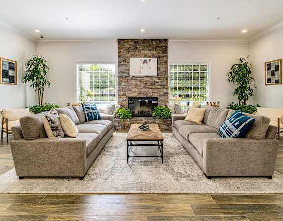 The Commons Apartments clubhouse interior