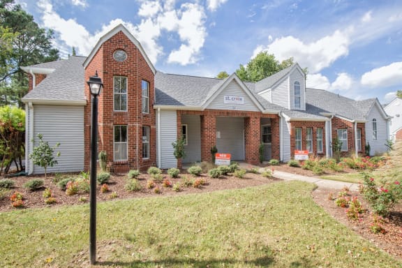 Tall brick exterior at St. Croix Apartments in Virginia Beach VA