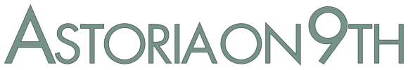 a logo with the word astoria on a black background