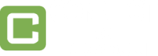 a green cc logo on a white background