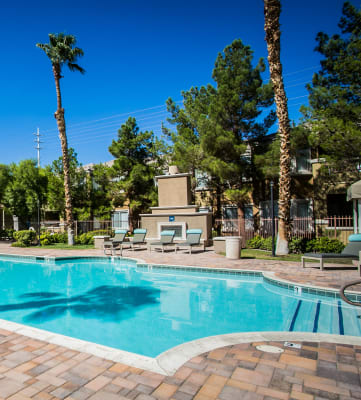 Invigorating Swimming Pool at Amalfi Apartments, Las Vegas, NV