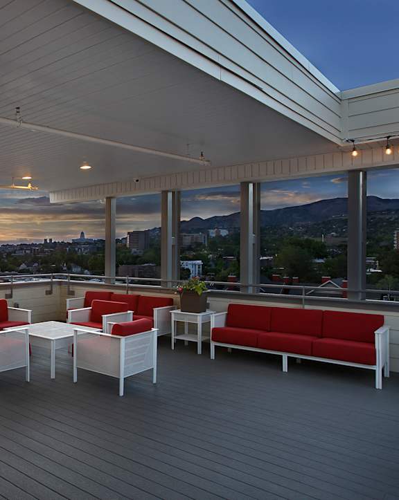Rooftop Patio at Liberty Blvd Apartments - Saltlake City, UT Apartments, Utah, 84102