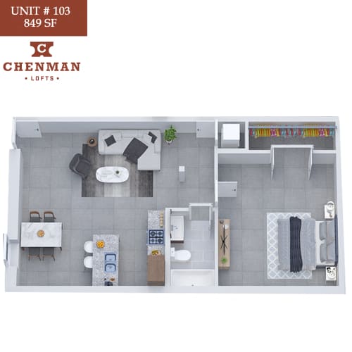 Floor Plan  Chenman Lofts 103