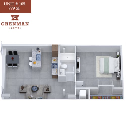 Floor Plan  Chenman Lofts 105