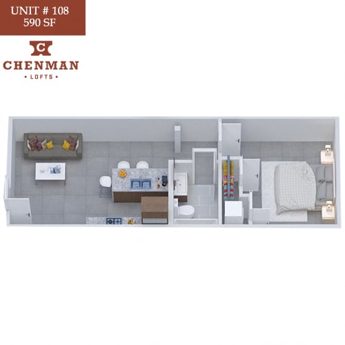 Floor Plan  Chenman Lofts 108