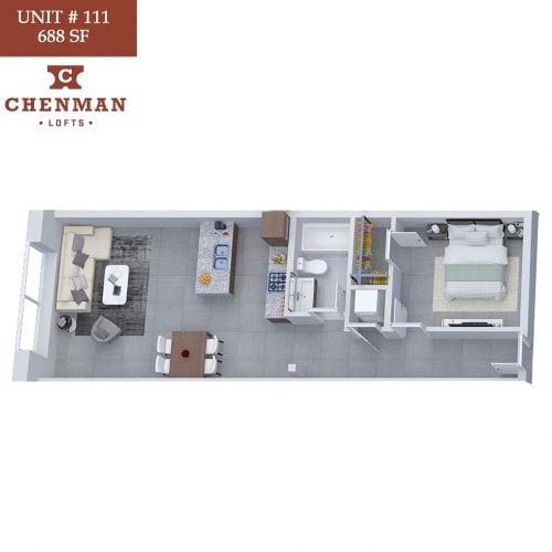 Floor Plan  Chenman Lofts 111