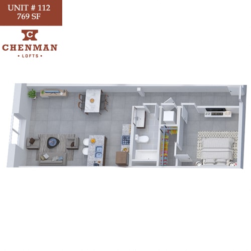 Floor Plan  Chenman Lofts 112
