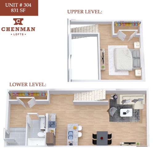 Floor Plan  Chenman Lofts 304