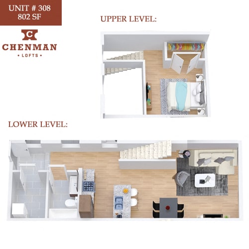 Floor Plan  Chenman Lofts 308