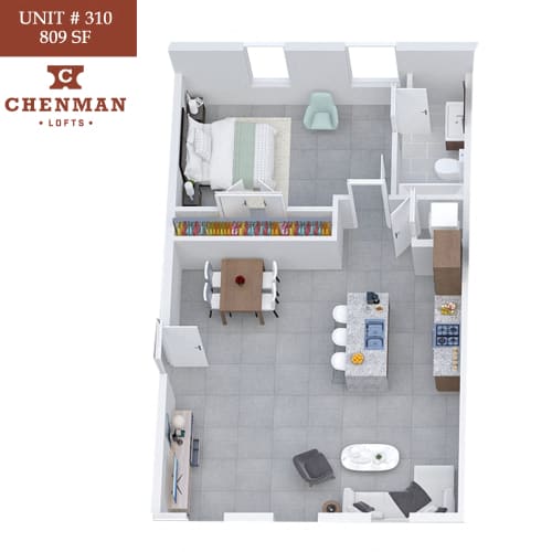 Floor Plan  Chenman Lofts 310