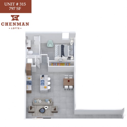 Floor Plan  Chenman Lofts 315