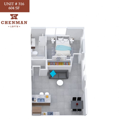 Floor Plan  Chenman Lofts 316