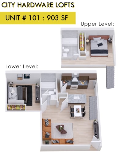 Floor Plan  City Hardware Unit 101