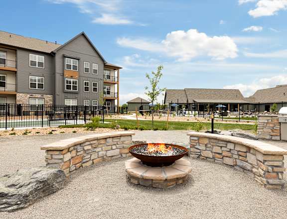 Fire pit at Notch66, Longmont, Colorado