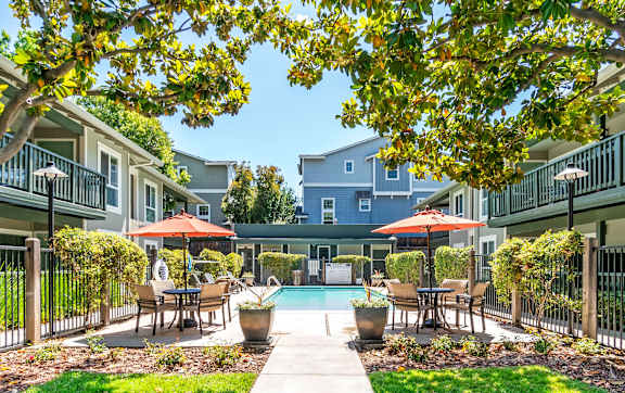 Outdoor Patio  at Pleasanton Glen Apartments, California, 94566