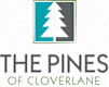 the pines of cloverdale logo with christmas tree