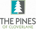 the pines of cloverdale logo with christmas tree