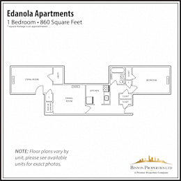 Edanola 1 Bedroom Floor Plan