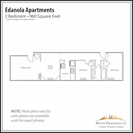 Edanola 2 Bedroom Floor Plan