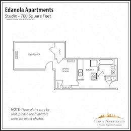 Edanola Studio Floor Plan