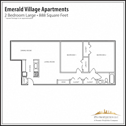 EV 2 Bedroom Large Floor Plan