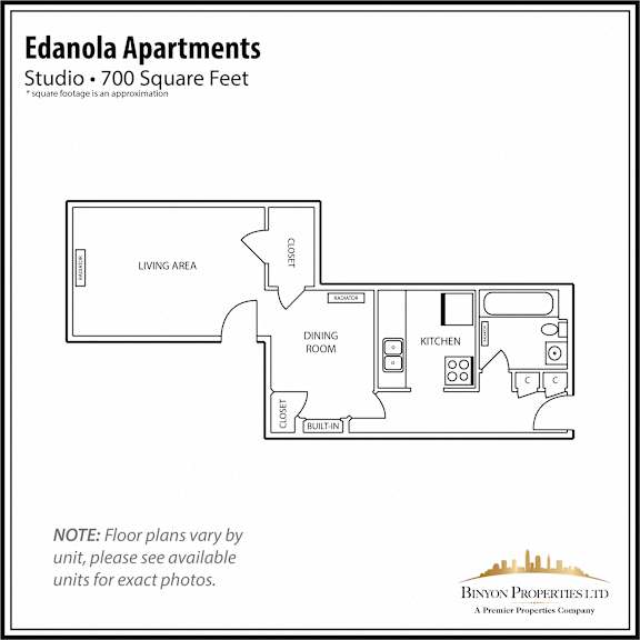 Edanola Studio Floor Plan