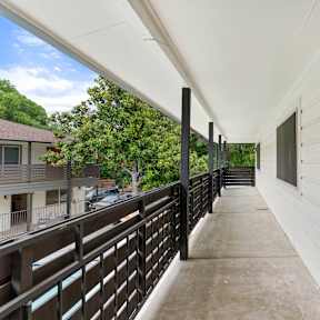 Community laundry facility with multiple machines at Creekline Apartments, Austin, 78757