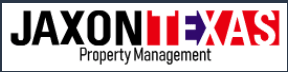 The image is a logo for JAXONITEXAS Property Management.