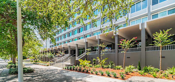 the building where the apartment is located