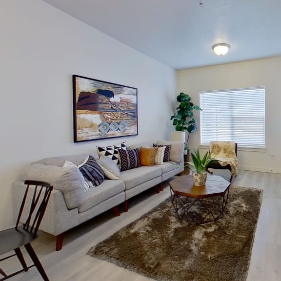 Living room at Cresta North Valley Apartments in Albuquerque, NM