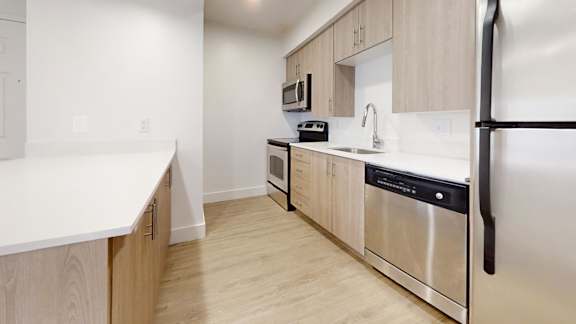 Upscale Stainless Steel Kitchen Appliances at Avia Lofts at Maple Road, Amherst, NY