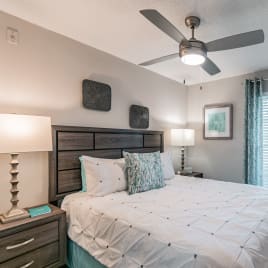 Spacious Bedroom With Comfortable Bed at Arlington Park at Wildwood
