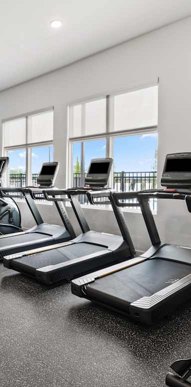 Gym with exercise equipment at Ardmore at Vance, Chattanooga, Tennessee