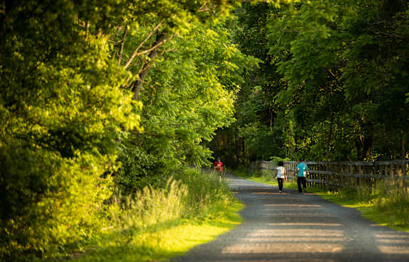 Greenspace Walking Trails at Saucon View Apartments, Bethlehem, PA, 18015