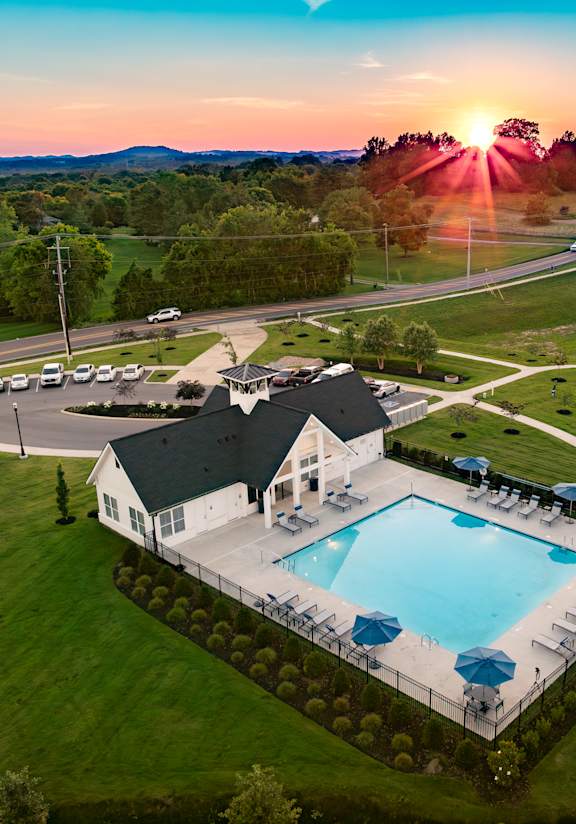 Shimmering pool at 1104 Residences, Antioch