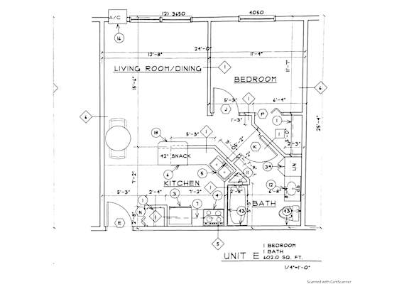 1 bd 1 ba Unit E