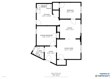  Floor Plan Two Bedroom
